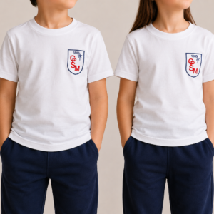 Polera Blanca Manga Corta