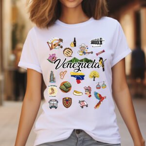 Polera iconos de Vzla
